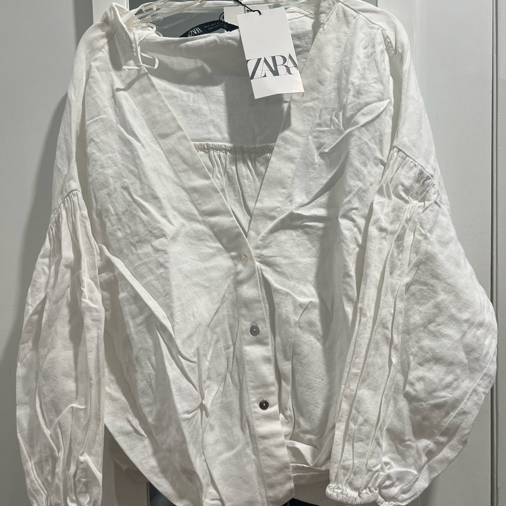 NWT Zara White Blouse